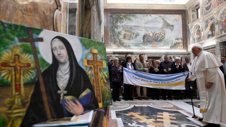 Francisco: 'La santidad de Mama Antula fue impulsada por su confianza en Dios' Francisco: 'La santidad de Mama Antula fue impulsada por su confianza en Dios'