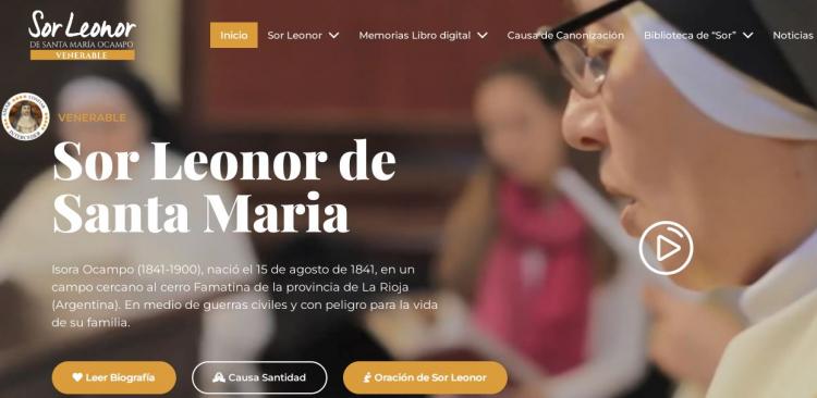 Inauguran una nueva web, dedicada a Sor Leonor de Santa María Inauguran una nueva web, dedicada a Sor Leonor de Santa María