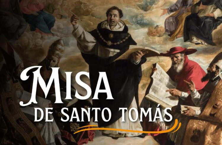 Invitan a la misa por el 750° aniversario de la muerte de Santo Tomás de Aquino Invitan a la misa por el 750° aniversario de la muerte de Santo Tomás de Aquino
