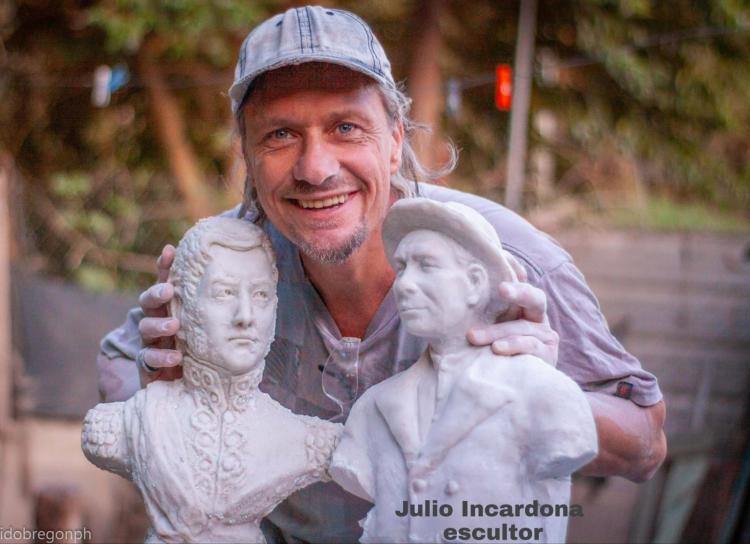 Julio Incardona, el artista detrás de los santos argentinos