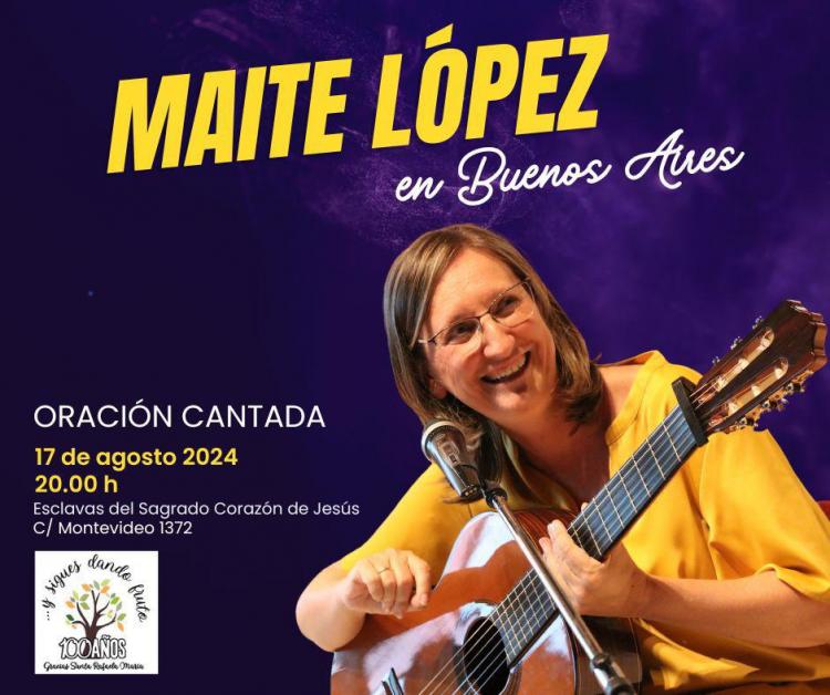 La cantautora católica Maite López se presentará en Buenos Aires La cantautora católica Maite López se presentará en Buenos Aires