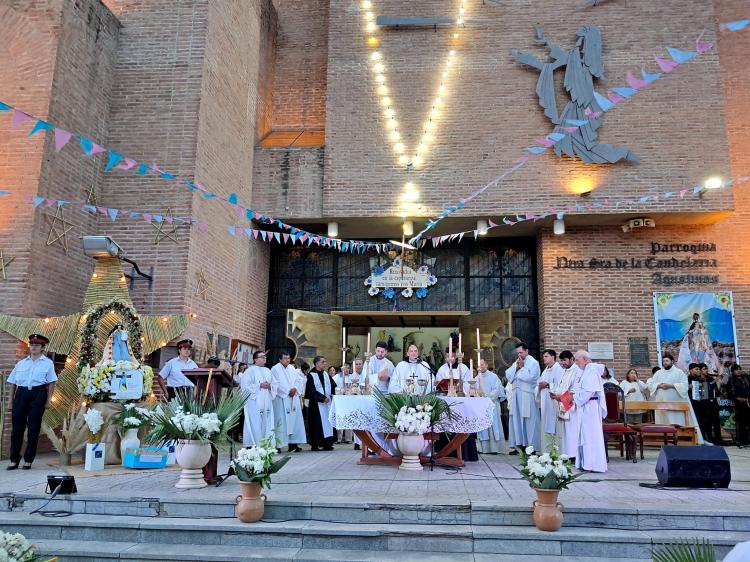Cafayate: Mons. Quintana celebró a la patrona de la Prelatura en Santa María