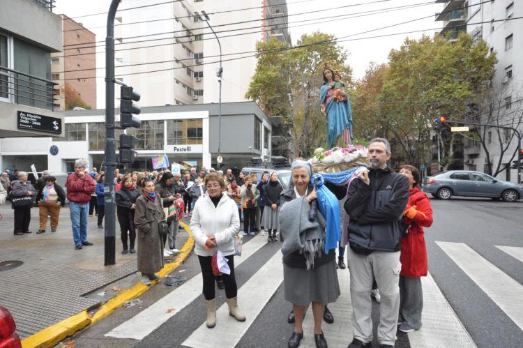 La familia salesiana peregrinó a la basílica de María Auxiliadora de Almagro