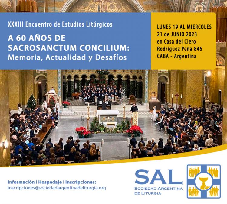 La SAL recibe inscripciones para el XXXIII Encuentro de Estudios Litúrgicos La SAL recibe inscripciones para el XXXIII Encuentro de Estudios Litúrgicos