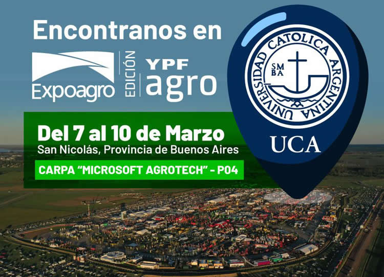 La UCA participará de la edición Expoagro 2023 en San Nicolás La UCA participará de la edición Expoagro 2023 en San Nicolás