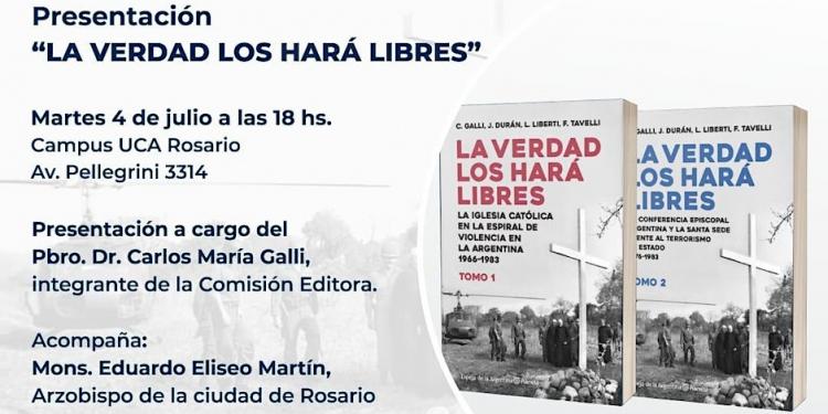 La UCA de Rosario será escenario de la presentación del libro "La verdad los hará libres" La UCA de Rosario será escenario de la presentación del libro "La verdad los hará libres"