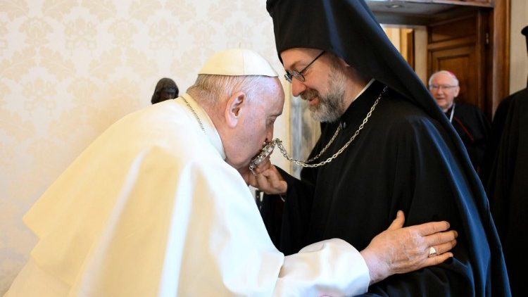 La unidad plena es don del Espíritu, le expresó el Papa a la delegación ortodoxa