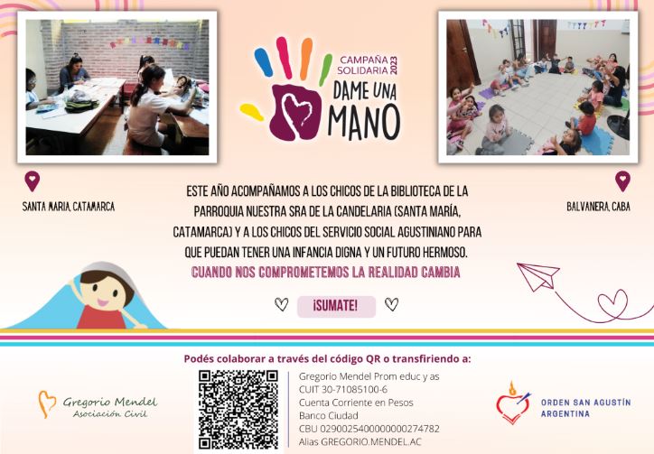 Lanzan la novena edición de la campaña solidaria "Dame una mano" Lanzan la novena edición de la campaña solidaria "Dame una mano"