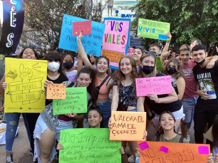 Los jóvenes de San Justo salen a las calles a visibilizar que sus vidas valen Los jóvenes de San Justo salen a las calles a visibilizar que sus vidas valen
