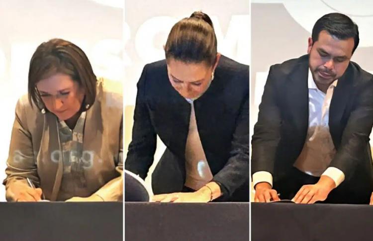México: los candidatos firman el 'Compromiso por la Paz' elaborado por la Iglesia México: los candidatos firman el 'Compromiso por la Paz' elaborado por la Iglesia