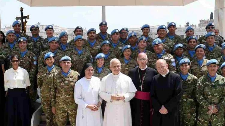 Militares argentinos se encontraron con León XIV en el Vaticano