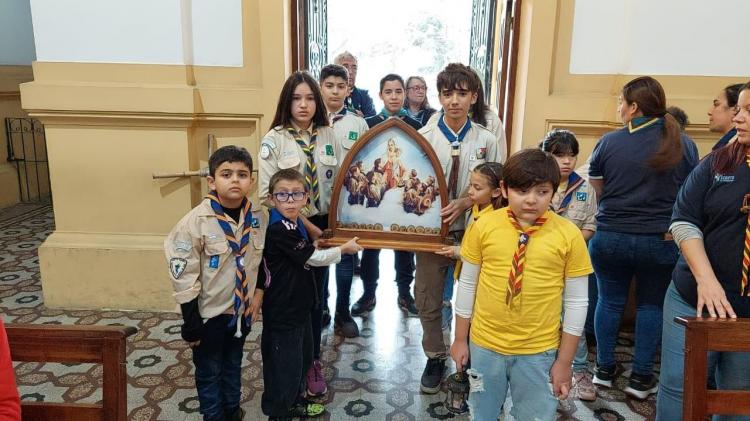 Misa de envío de los scouts de Merlo-Moreno Misa de envío de los scouts de Merlo-Moreno