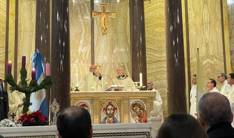 El primado Bokalic presidió su primera misa como cardenal en Italia El primado Bokalic presidió su primera misa como cardenal en Italia