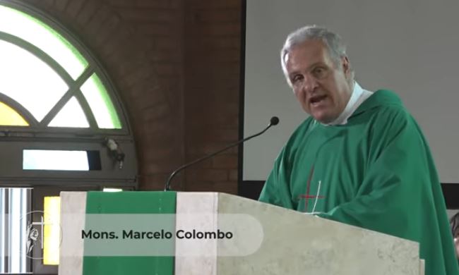 Mons. Colombo: "Elegir al Señor en la dimensión de entrega generosa por amor a los hombres"