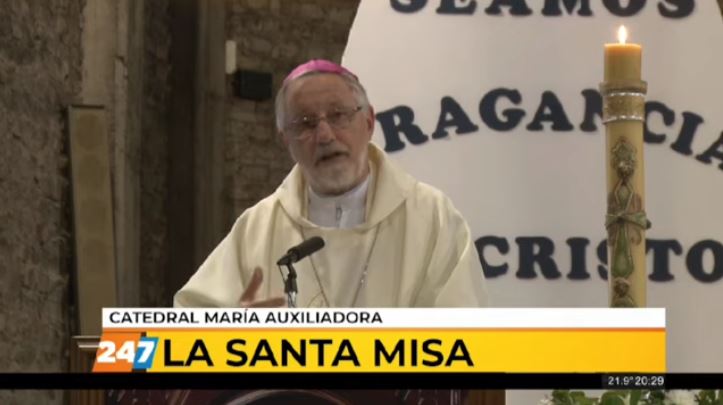 Mons. Croxatto: 'En cada misa renovamos la fe en el Señor resucitado'