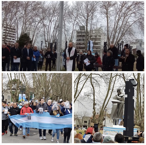 Mons. Fernández bendijo el nuevo monumento a los veteranos de Malvinas Mons. Fernández bendijo el nuevo monumento a los veteranos de Malvinas