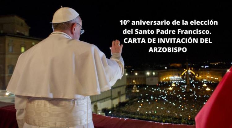 Mons. Martín convoca a unirse en gozosa y ferviente oración por el aniversario papal Mons. Martín convoca a unirse en gozosa y ferviente oración por el aniversario papal