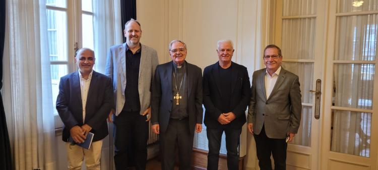 Mons. Ojea recibió a las nuevas autoridades de la alianza evangélica Aciera Mons. Ojea recibió a las nuevas autoridades de la alianza evangélica Aciera