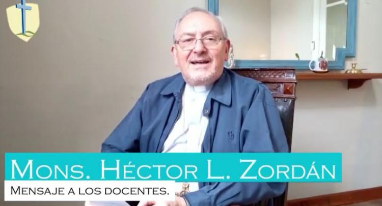 Mons. Zordán envió un saludo a la comunidad educativa Mons. Zordán envió un saludo a la comunidad educativa
