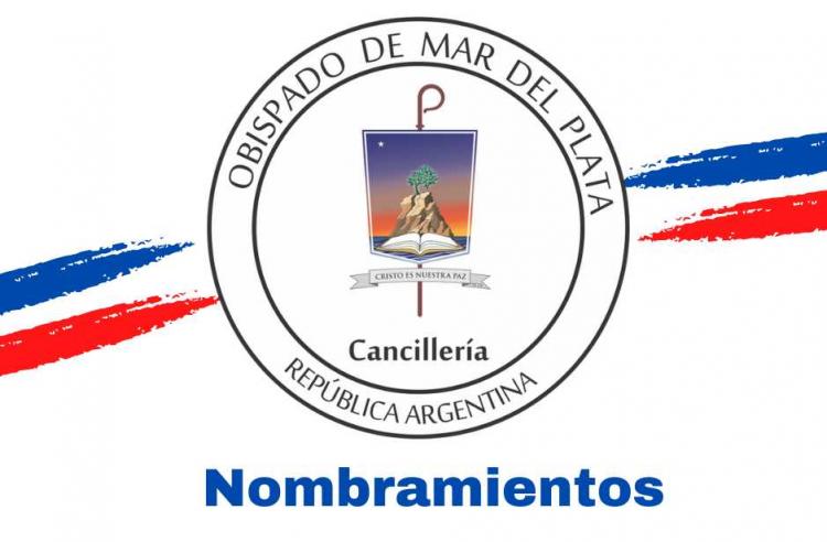 Designaciones y nombramientos en la diócesis de Mar del Plata