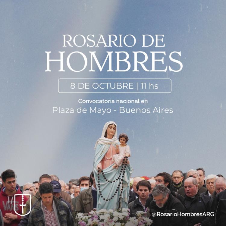 Nueva convocatoria al "Rosario de Hombres" para el 8 de octubre Nueva convocatoria al "Rosario de Hombres" para el 8 de octubre