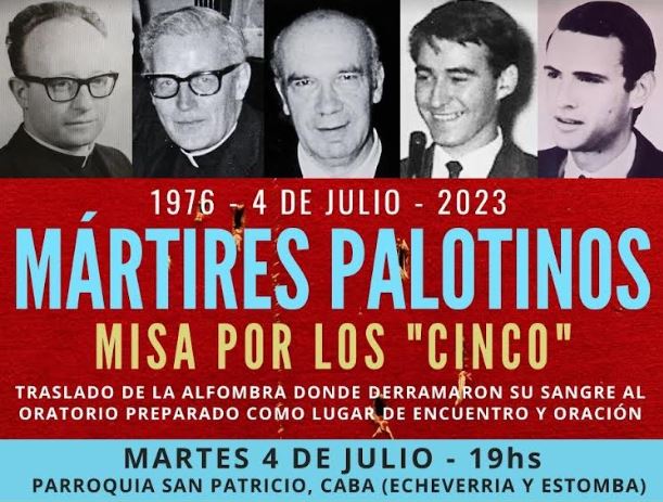 Nuevo aniversario de la masacre de los mártires palotinos en San Patricio Nuevo aniversario de la masacre de los mártires palotinos en San Patricio