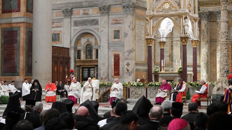 Francisco: 'Sólo el amor que Jesús enseñó y encarnó acercará a los cristianos'