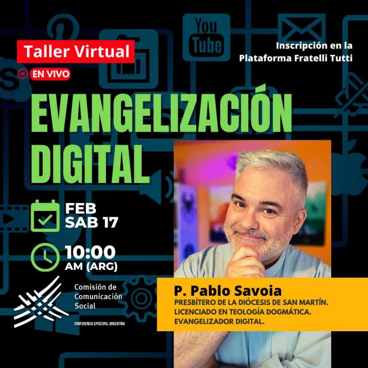 La plataforma 'Fratelli Tutti' lanza un Taller de Evangelización Digital La plataforma 'Fratelli Tutti' lanza un Taller de Evangelización Digital