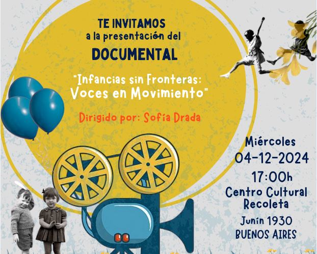 Presentarán el Documental 'Infancias sin fronteras: voces en movimiento' Presentarán el Documental 'Infancias sin fronteras: voces en movimiento'