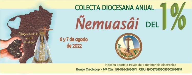 Presentarán en Corrientes la colecta arquidiocesana anual Ñemuasâi del 1% Presentarán en Corrientes la colecta arquidiocesana anual Ñemuasâi del 1%