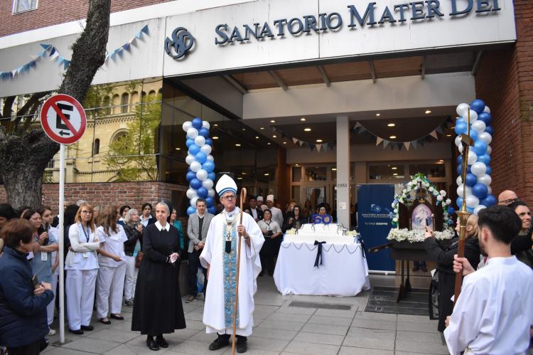 Misa y festejos por los 50 años del Sanatorio Mater Dei