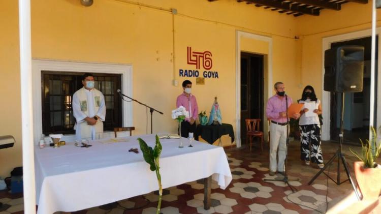 Radio Goya celebró con una misa su 69° aniversario