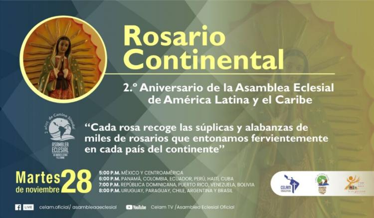 Rosario continental para celebrar el 2do. aniversario de la Asamblea Eclesial