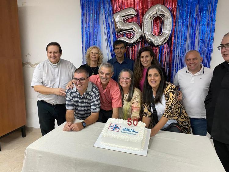 San Francisco agradece por los 50 años del servicio de Cáritas diocesana San Francisco agradece por los 50 años del servicio de Cáritas diocesana