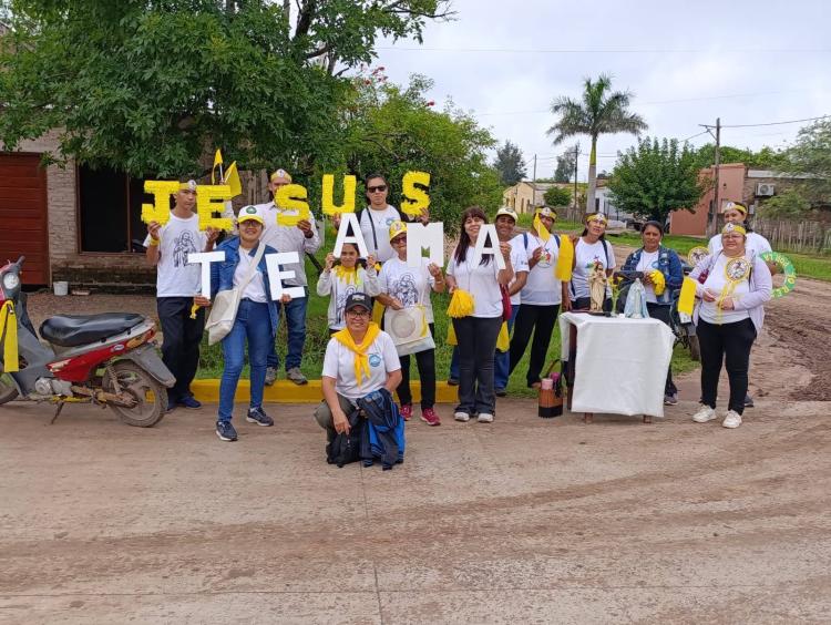 San Roque: casi 2.000 hogares visitados en la misión en Villa Ángela