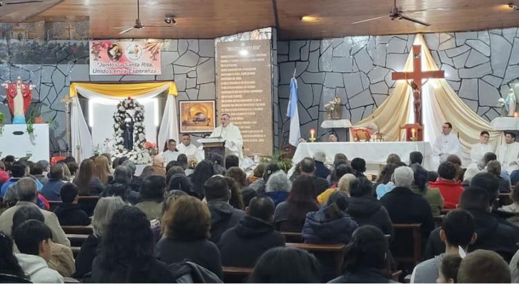 Se erigió el santuario diocesano Santa Rita en Posadas Se erigió el santuario diocesano Santa Rita en Posadas