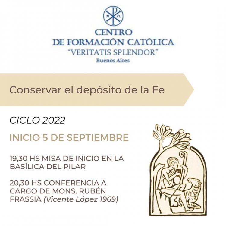 Segundo ciclo de "Conservar el depósito de la fe", a 30 años Segundo ciclo de "Conservar el depósito de la fe", a 30 años