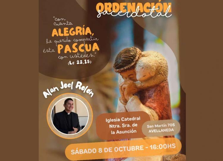 Será ordenado un sacerdote en Avellaneda-Lanús Será ordenado un sacerdote en Avellaneda-Lanús