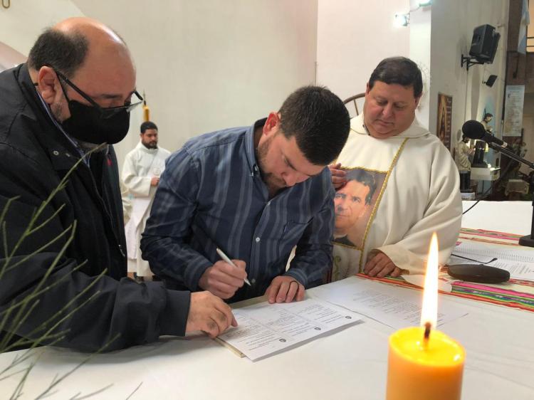 Un joven salesiano hizo su profesión perpetua Un joven salesiano hizo su profesión perpetua