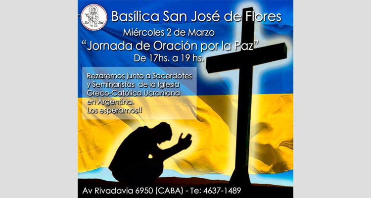 Una comunidad parroquial reza por la paz junto con sacerdotes ucranianos Una comunidad parroquial reza por la paz junto con sacerdotes ucranianos