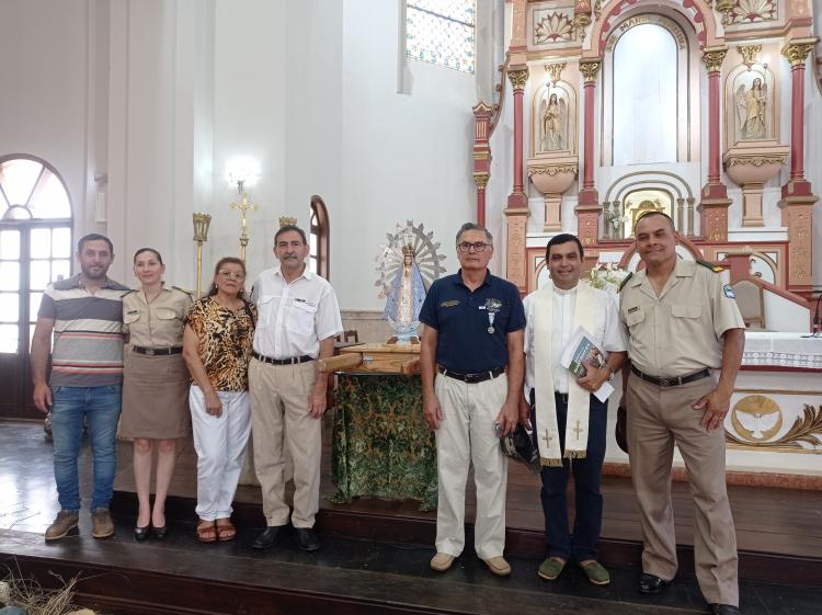 Visita histórica de la Virgen Malvinera a la diócesis de Santo Tomé Visita histórica de la Virgen Malvinera a la diócesis de Santo Tomé